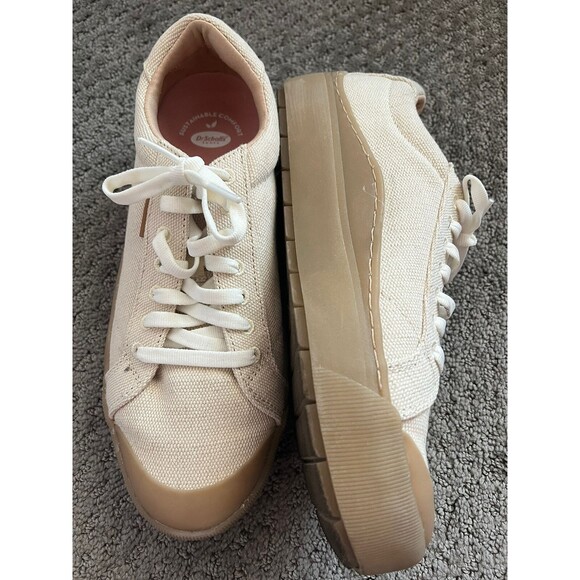 Dr. Scholl's Shoes - Dr. Scholl's Time Off Platform Sneaker, Women's Size 10 M, Beige MSRP $90
